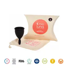 MIALUNA - Copa Menstrual MiaBlack Talla S