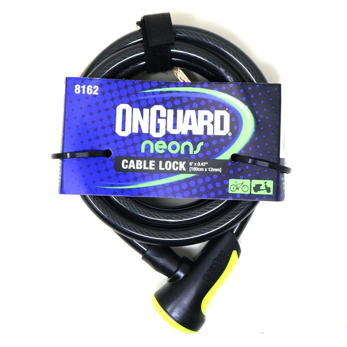 ONGUARD - Candado OnGuard Llave Espiral NS 180cmX12mm