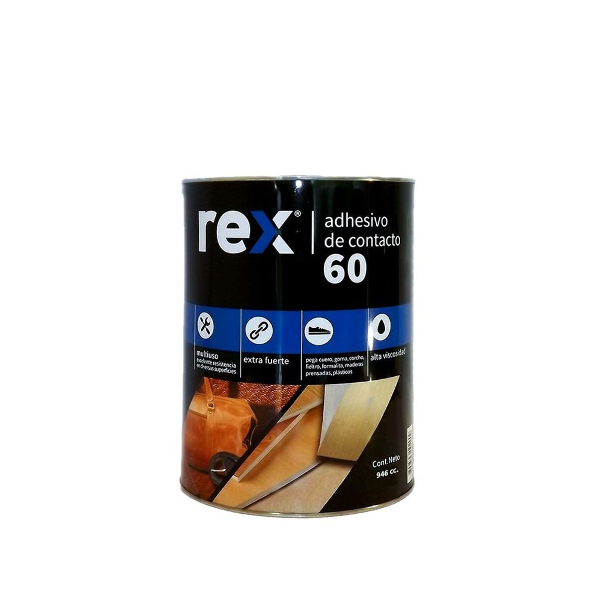 GENERICO - Adhesivo de Contacto Rex 60, Tarro 946 cc