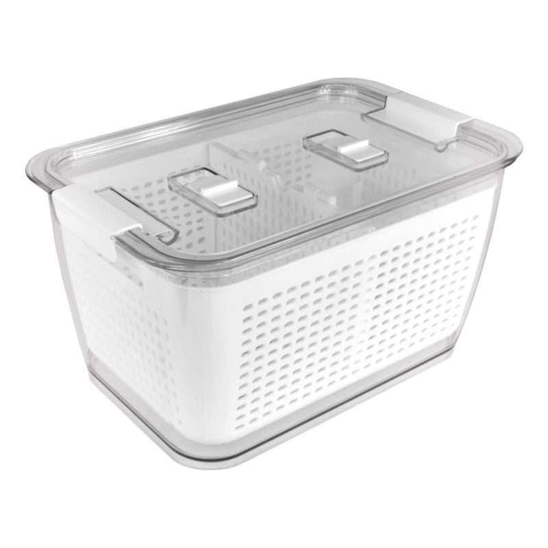 SIMPLIT - Organizador Refrigerador con Cesta Grande Simplit