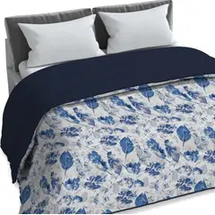 EUROFUNDA - Plumón Quilt Mondo Di Fantasia Foglie 2 Plazas/ King