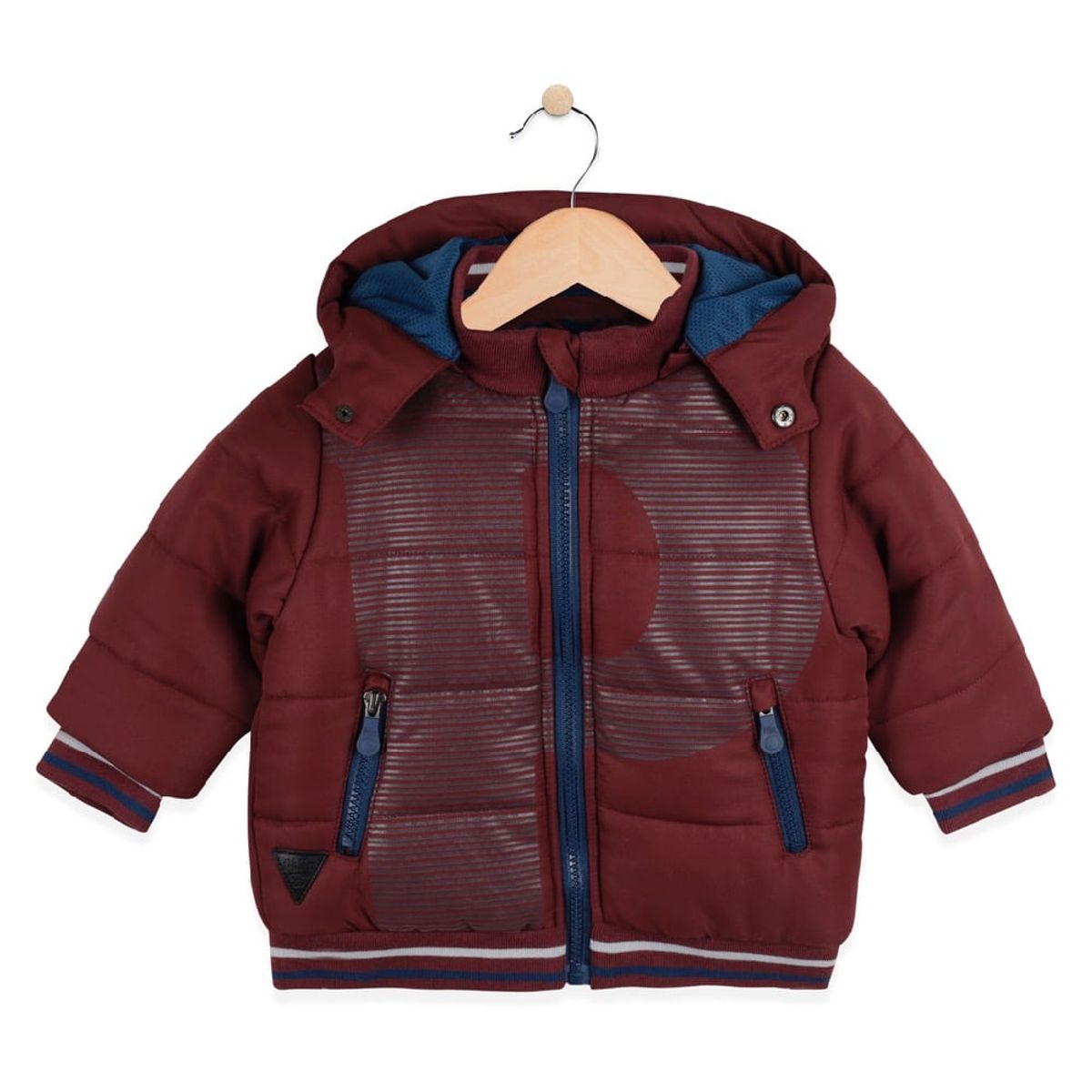 PILLIN - Parka Bebé Algodón Invierno Niño Burdeo PILLIN