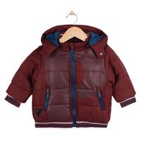 Parka Bebé Algodón Invierno Niño Burdeo