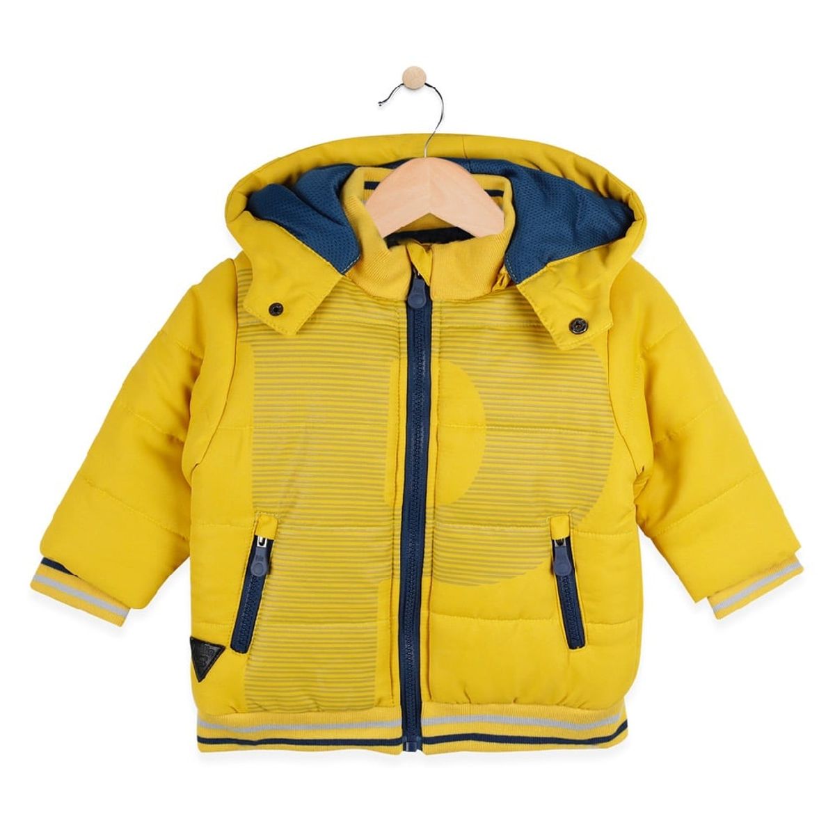 PILLIN - Parka Bebé Algodón Invierno Niño Mostaza PILLIN.