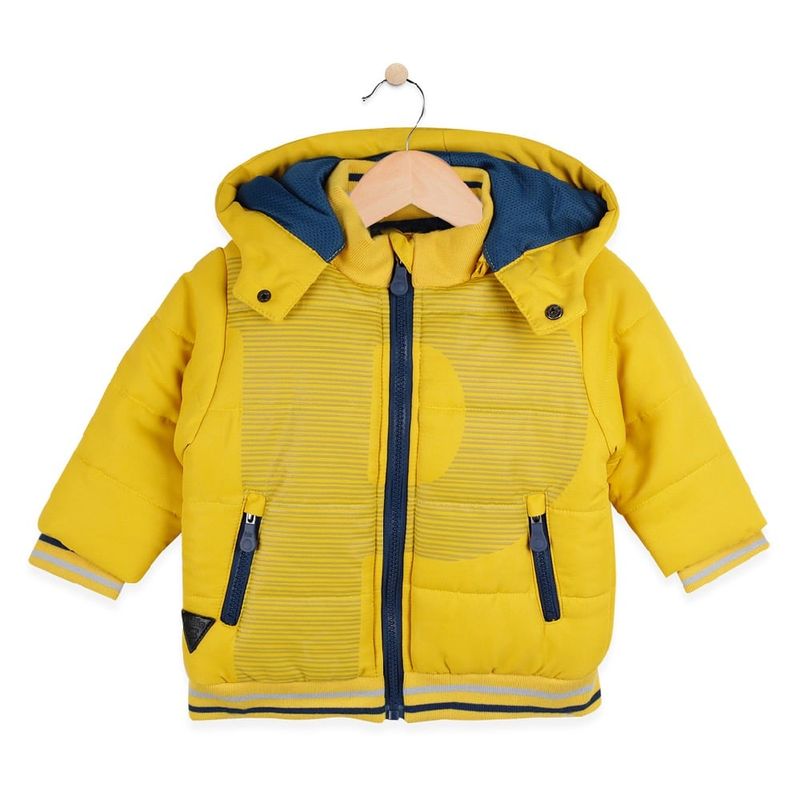 PILLIN - Parka Bebé Algodón Invierno Niño Mostaza PILLIN