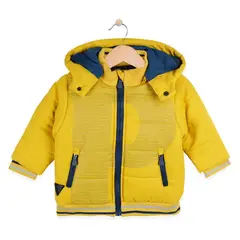 PILLIN - Parka Bebé Algodón Invierno Niño Mostaza