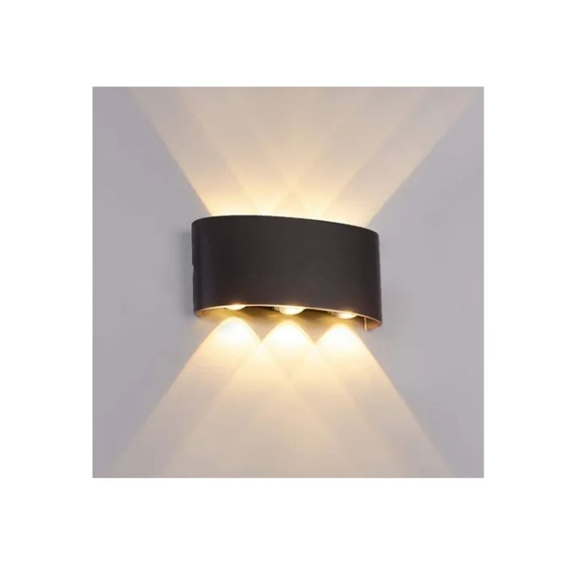 OFERTABKN - Luz Led Foco Aplique Pared 6 Leds Luz cálida Exterior