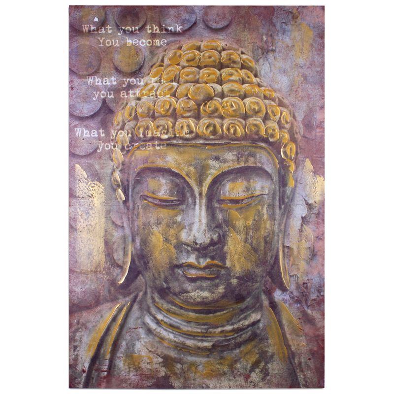MALLORCA - Cuadro Decorativo Buda Gold 90x60
