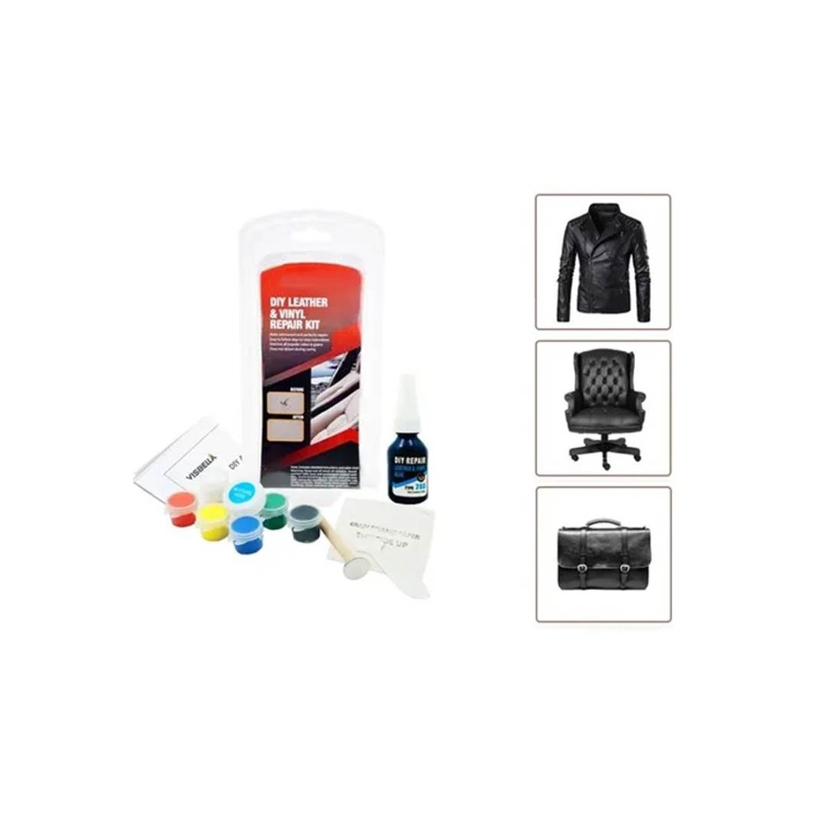 GENERICO - Kit Reparacion Asiento Eco Cuero Auto Hogar Vehiculo