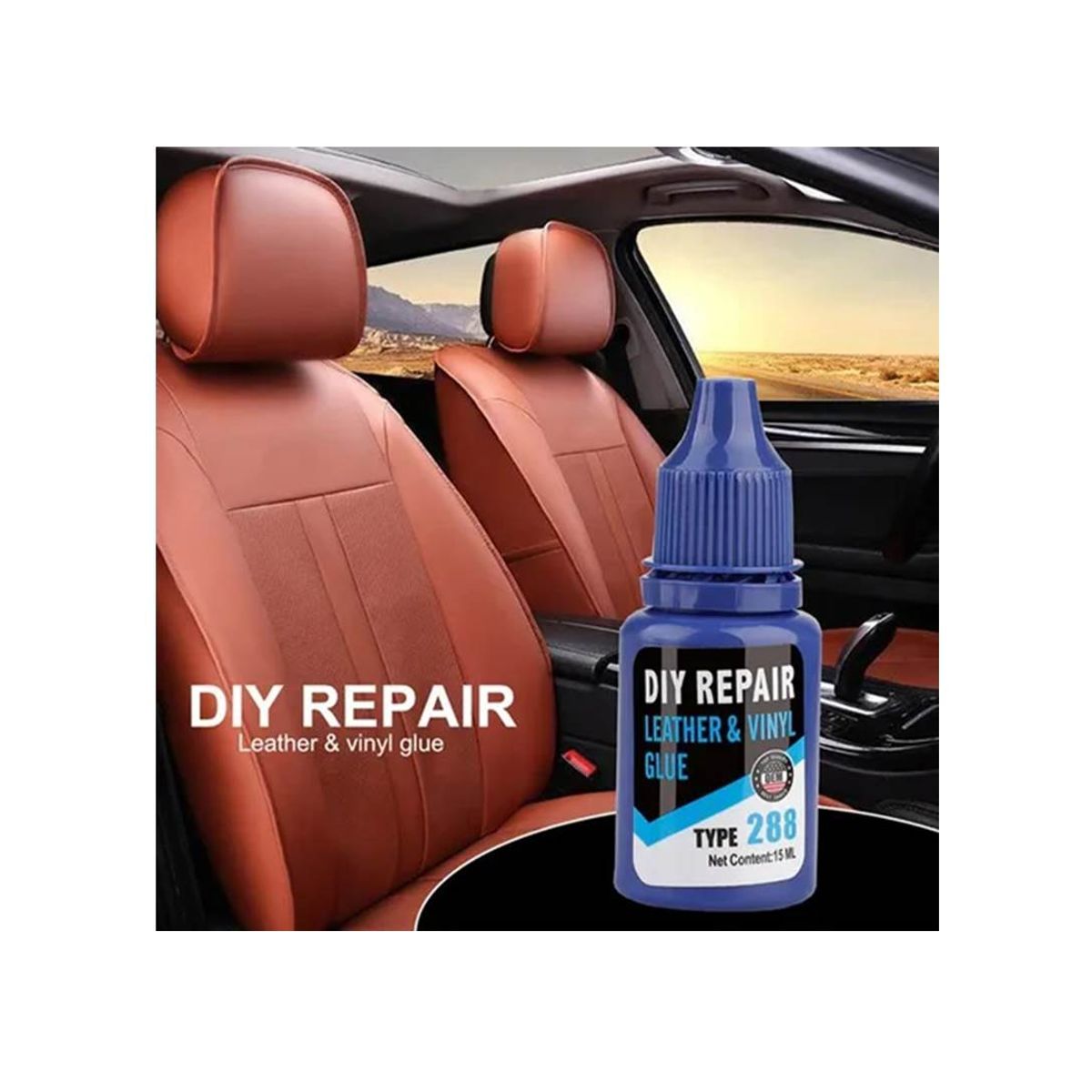 GENERICO - Kit Reparacion Asiento Eco Cuero Auto Hogar Vehiculo