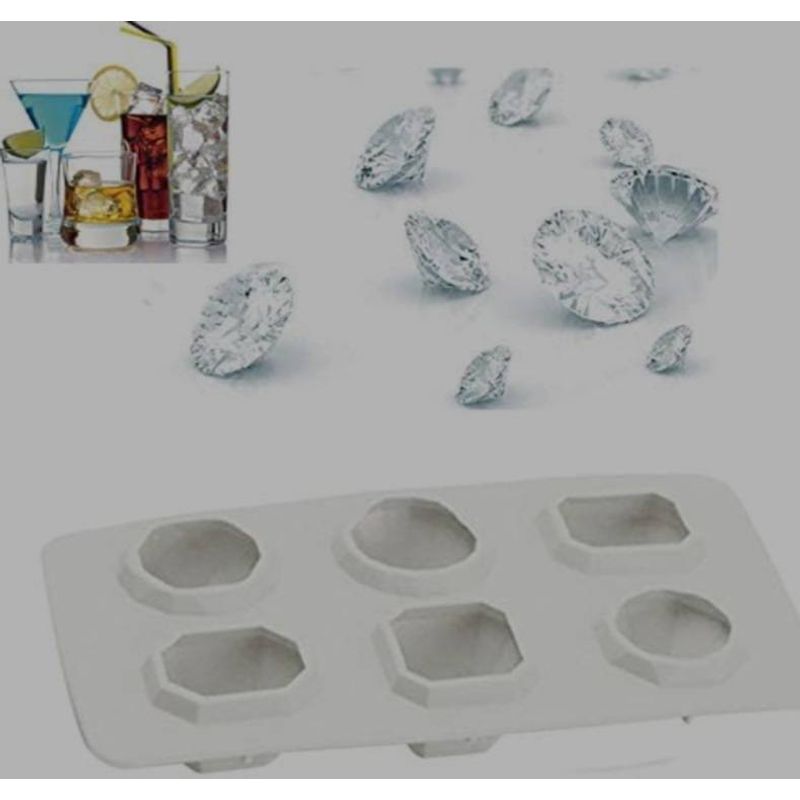 UNIVERSAL - MOLDE PARA HIELO FORMAS DE DIAMANTES
