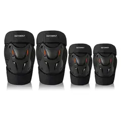 MOTOWOLF - Pack Rodilleras Y Coderas Para Moto 1010
