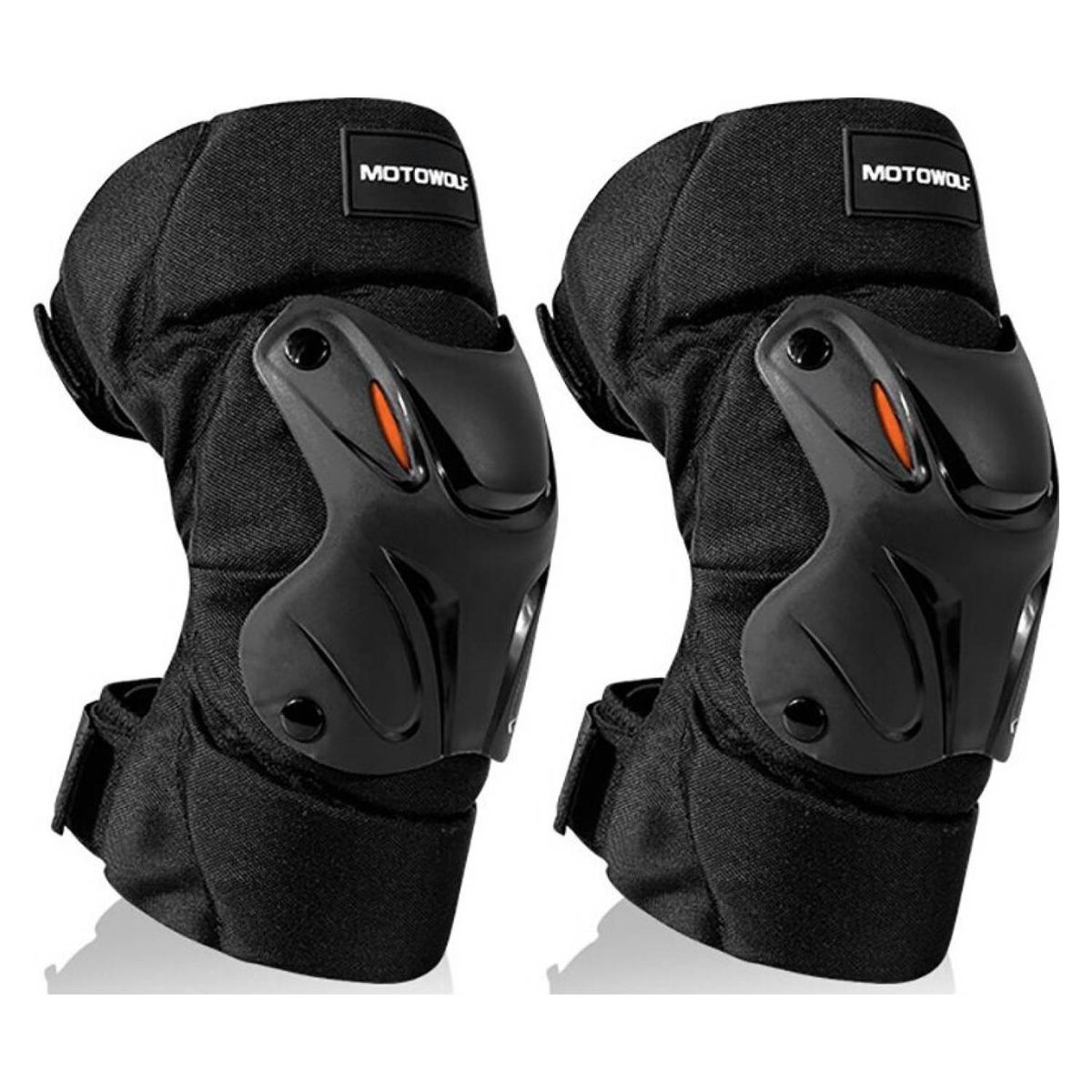 MOTOWOLF - Pack Rodilleras Y Coderas Para Moto Motowolf 1010