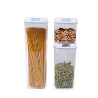 Set de 3 Contenedores Herméticos Plástico