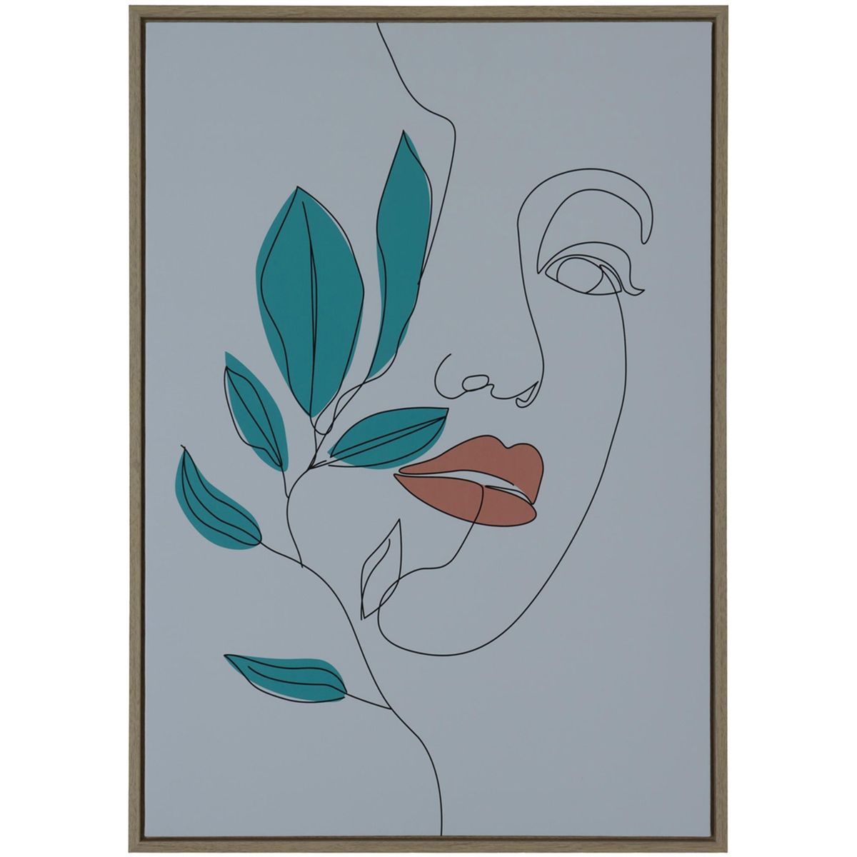 MALLORCA - Cuadro Decorativo Jacinta Turquesa 70 x 50