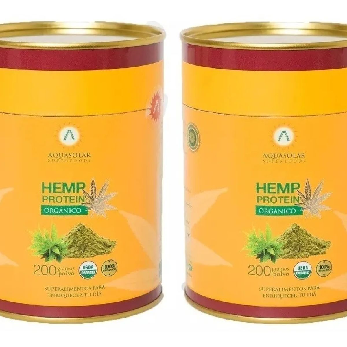 AQUA SOLAR - Pack Proteina HemProtein Aq  Organic 2X200 Grs