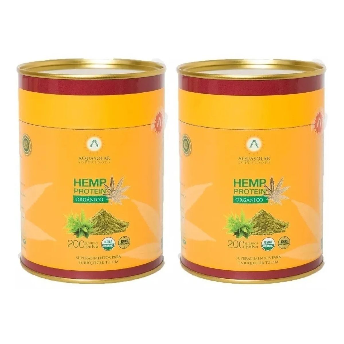 AQUA SOLAR - Pack Proteina HemProtein Aq  Organic 2X200 Grs