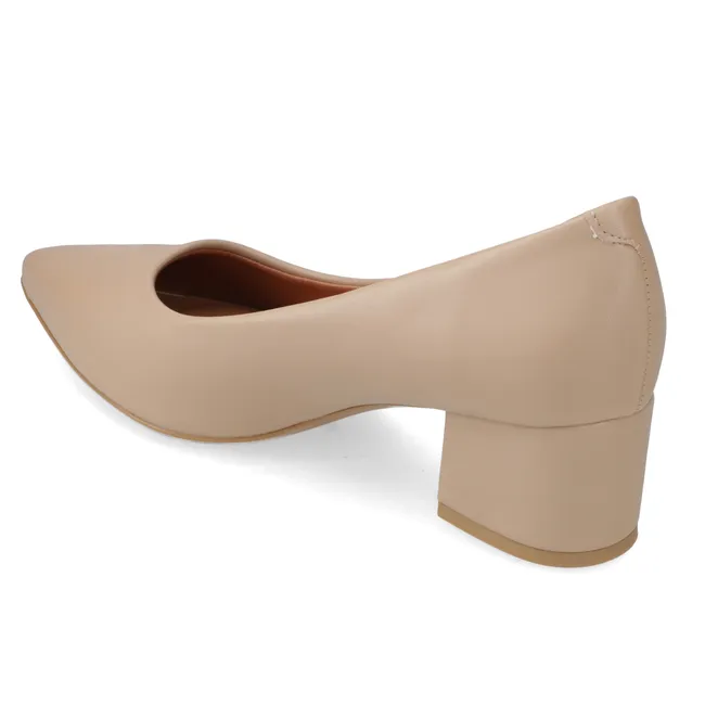 VIZZANO - Zapato Mujer Taco Cuadrado Beige Vizzano
