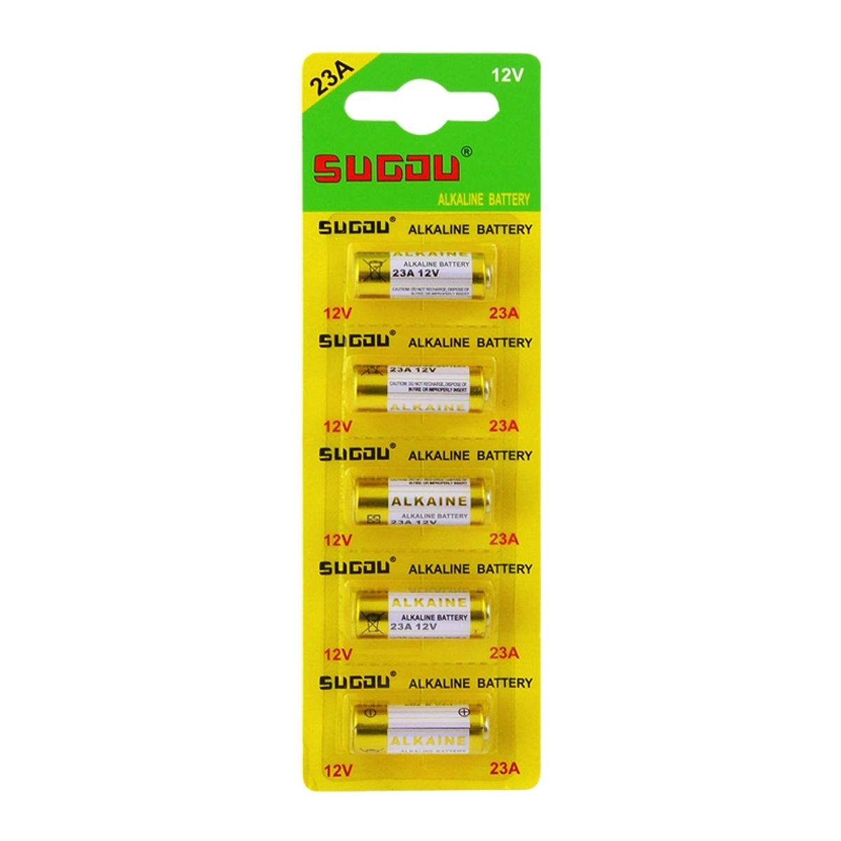 TECNOCENTER - Pack 5 pilas 23A Alkaline Battery 12v