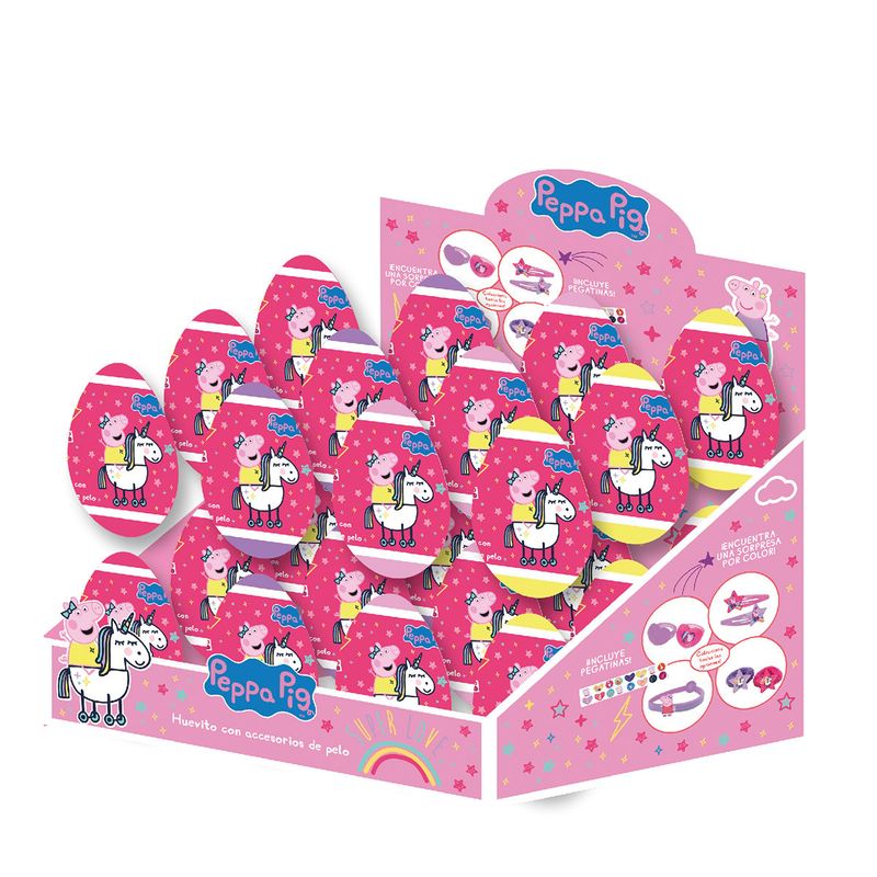 GENERICO - Huevo Sorpresa Peppa pig Vertice x 24 unidades