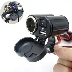 GENERICO - Cargador Usb Para Moto Y CONECTOR DE CIGARRERA ITEM 1255