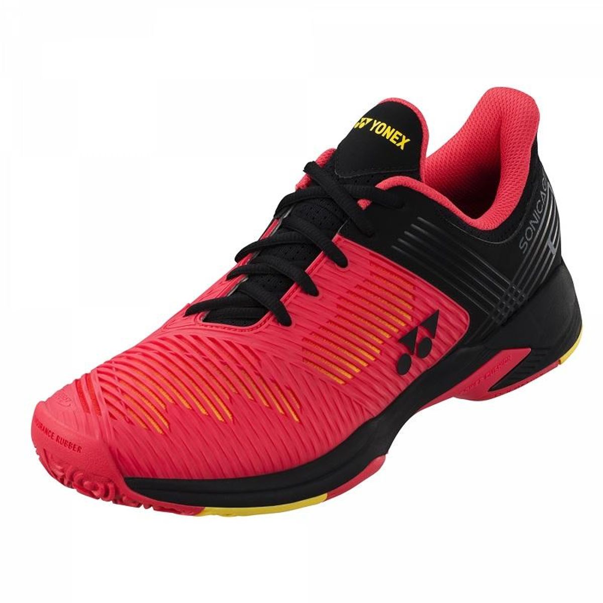YONEX - ZAPATILLA TENIS YONEX SONICAGE 2 CLAY COURT ROJO/NEGRO
