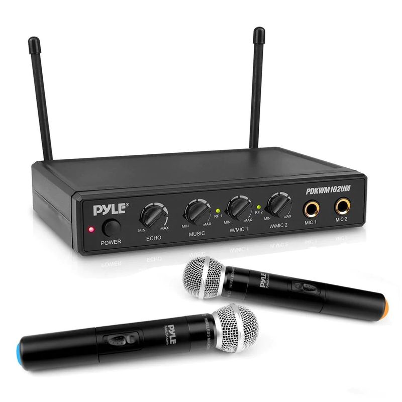 PYLE - Micrófonos Pyle Inalámbrico UHF