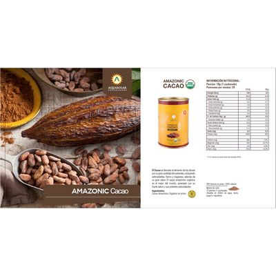 Imagen 2 del producto Pack Amazonic Cacao Polvo Orgánico Aq Certificado 2x200 Grs