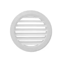 DVP - Celosía Ventilación Pvc Circular 10x10cm Blanco 50un - Blanco