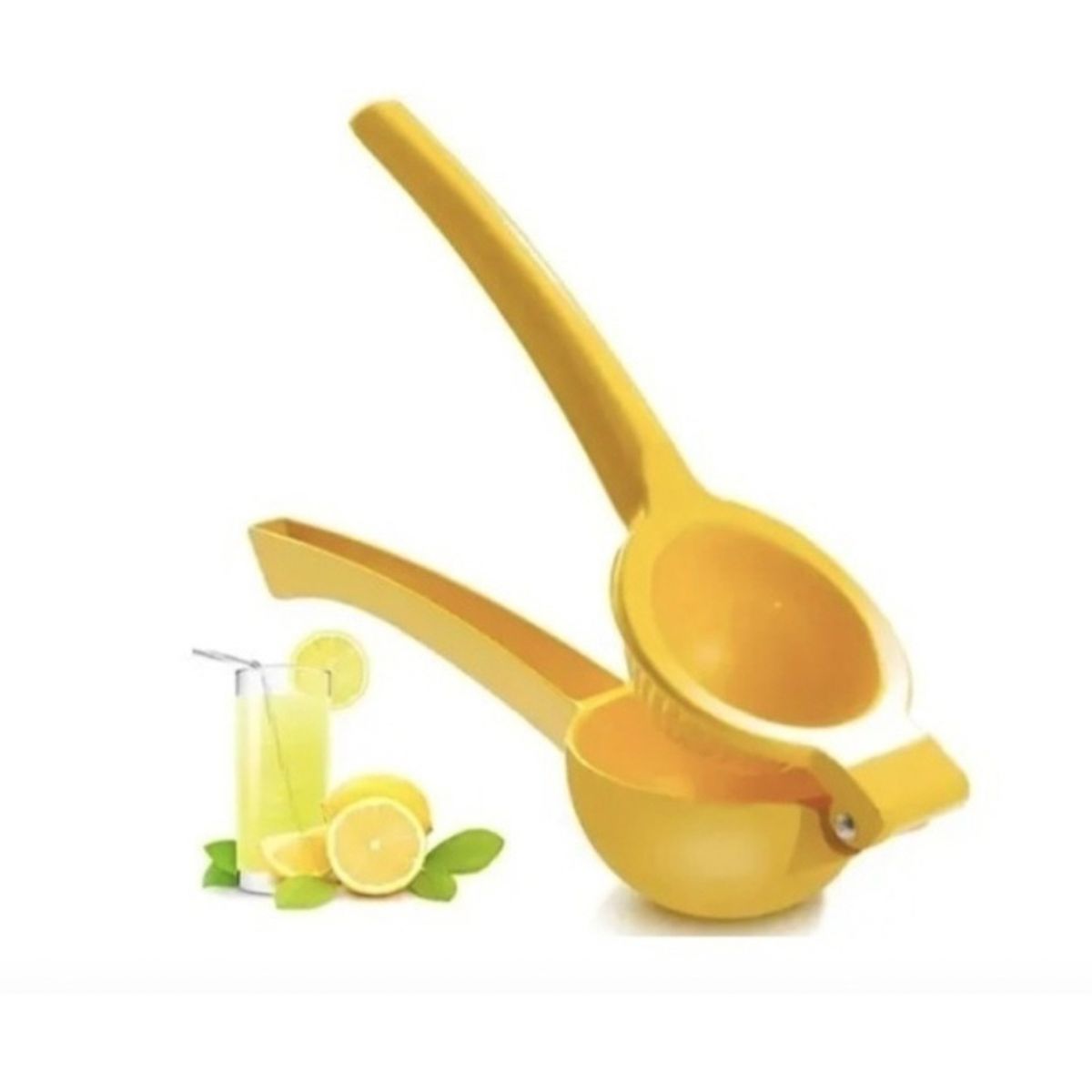 GENERICO - Exprimidor Manual De Limon Doble Mango Prensa Metalico