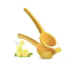 GENERICO - Exprimidor Manual De Limon Doble Mango Prensa Metalico