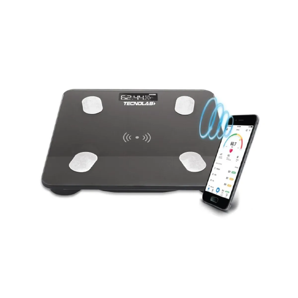 TECNOLAB - Pesa Digital Personal Inteligente Compatible Con Smartphone
