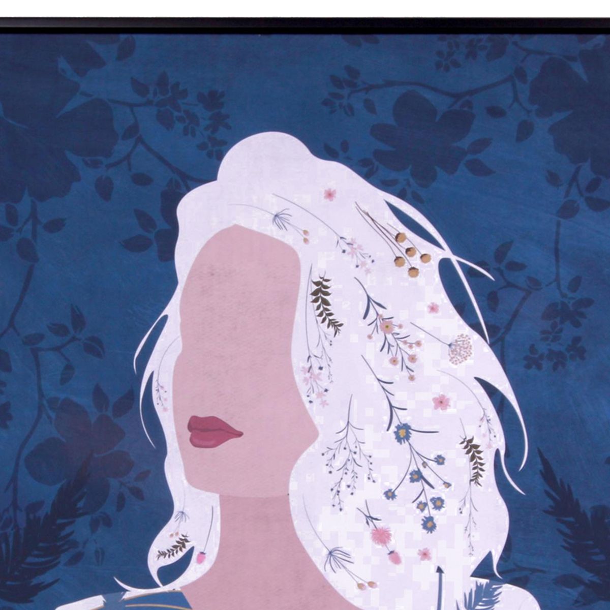 MALLORCA - Cuadro Decorativo Isidora Blue 80 x 80