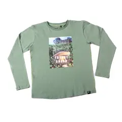 PILLIN - Polera Manga Larga Niño Verde