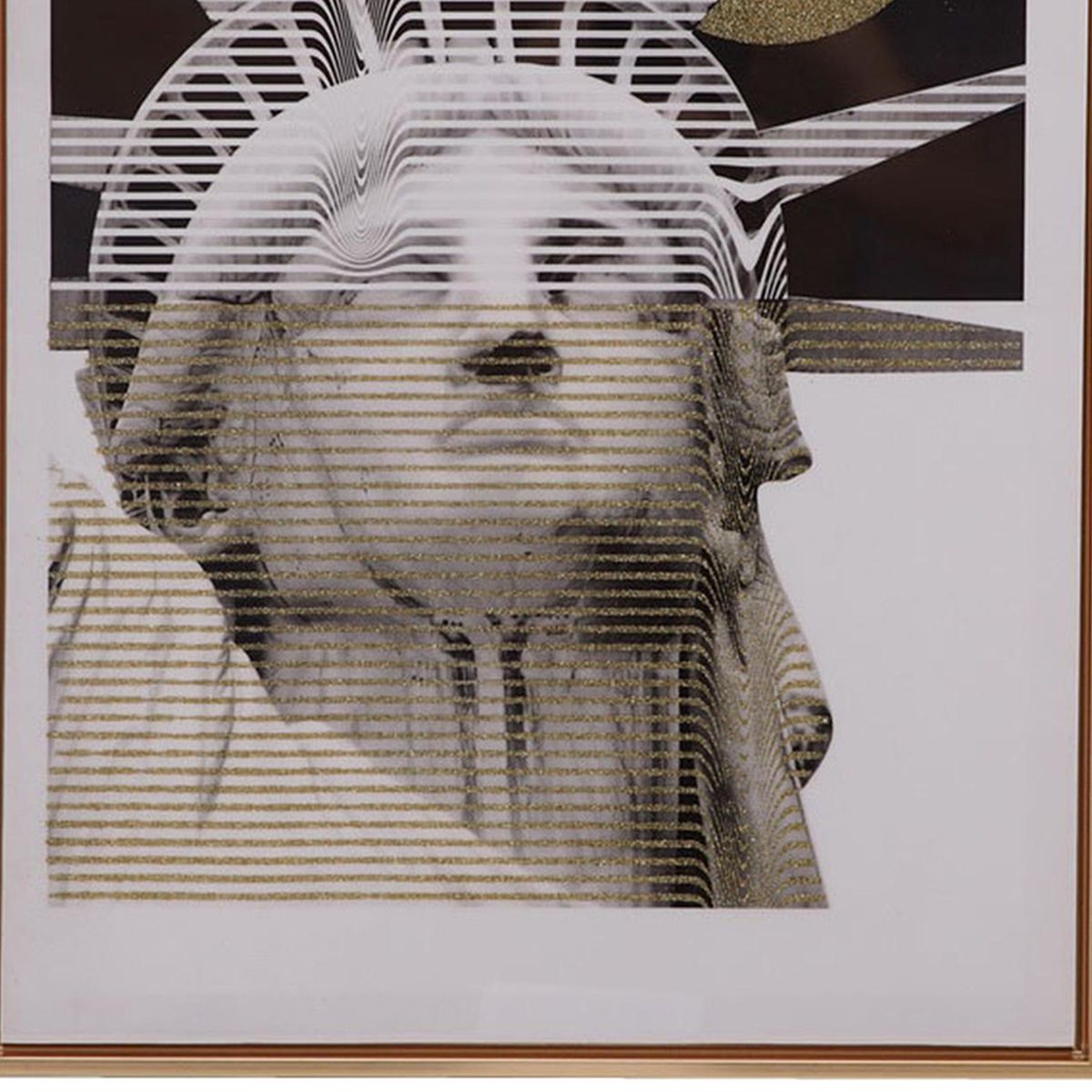 MALLORCA - Cuadro Decorativo Estatua Liberté Gold 70 x 50