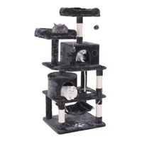 Rascador Gatos Tipo Torre 170cm + Hamaca Árbol Terciopelo