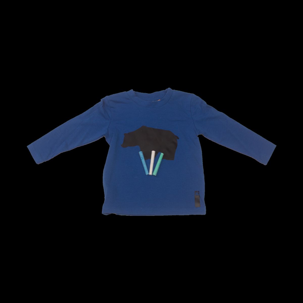 PILLIN - Polera Niño Manga Larga Estampada Azul Pillin PILLIN