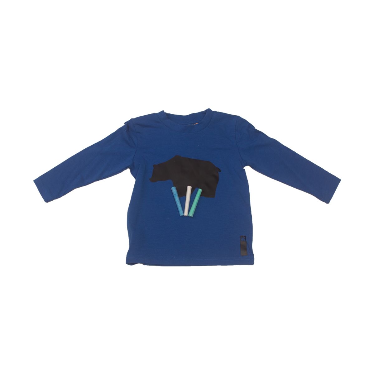 PILLIN - Polera Niño Manga Larga Estampada Azul Pillin PILLIN