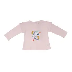 PILLIN - Polera Manga Larga Bebe Niña Beige - Beige