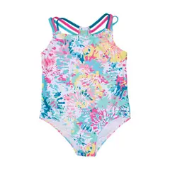 PILLIN - Traje Baño Niña Celeste - Celeste
