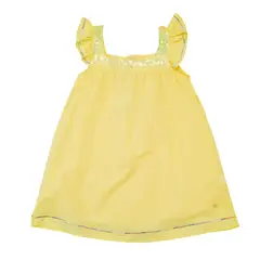 PILLIN - Vestido Niña Amarillo - Amarillo