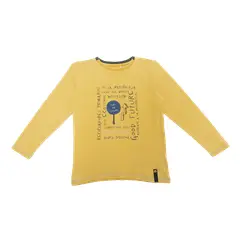 PILLIN - Polera Manga Larga Niño Mostaza