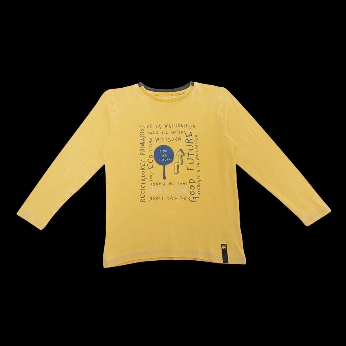 PILLIN - Polera Manga Larga Niño Mostaza Pillin PILLIN