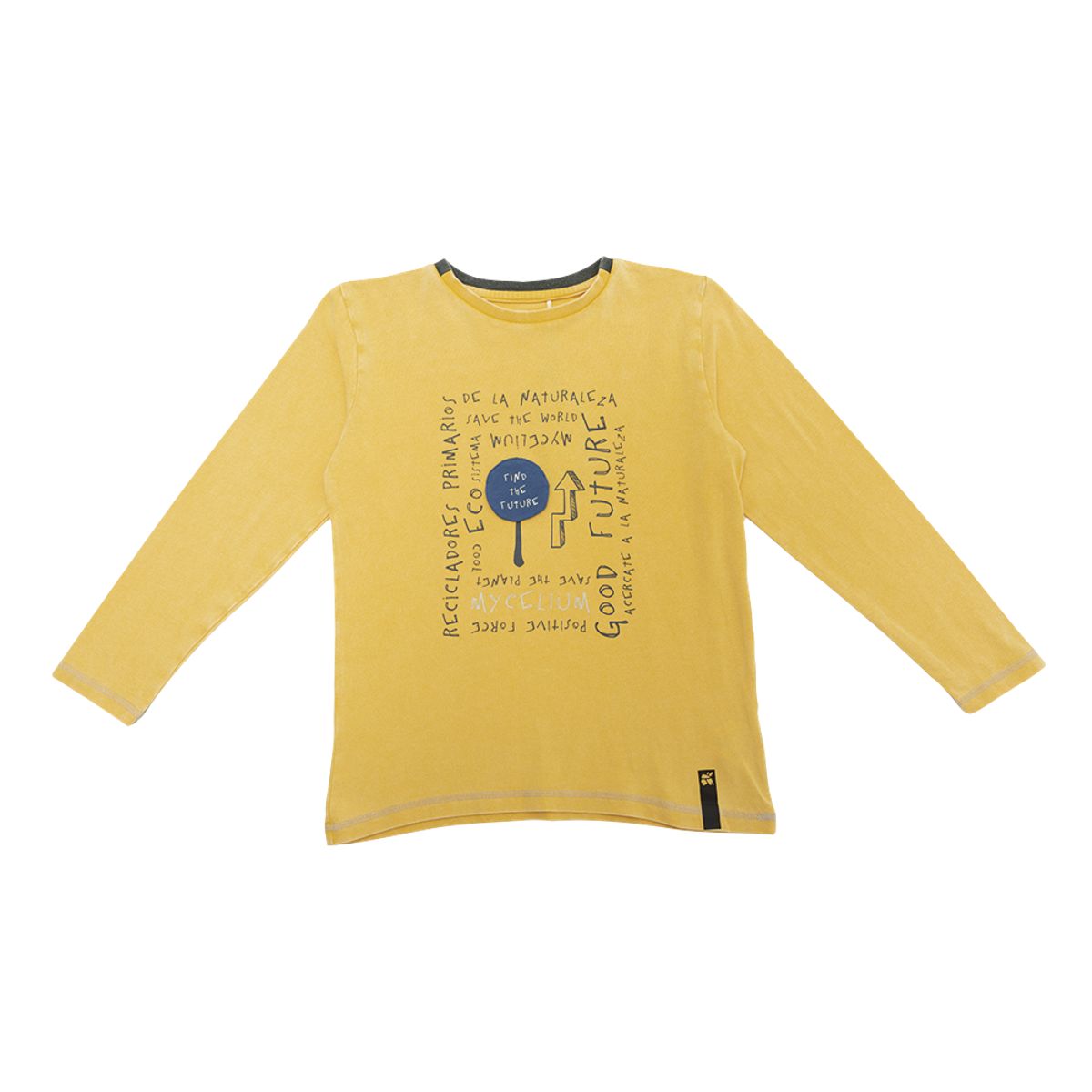 PILLIN - Polera Manga Larga Niño Mostaza Pillin PILLIN