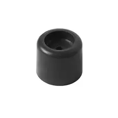 DVP - Tope de Puerta PVC Redondo 40mm Negro 20 Unidades - Negro