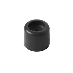 DVP - Tope De Puerta Pvc Redondo 25mm Negro 20 Unidades