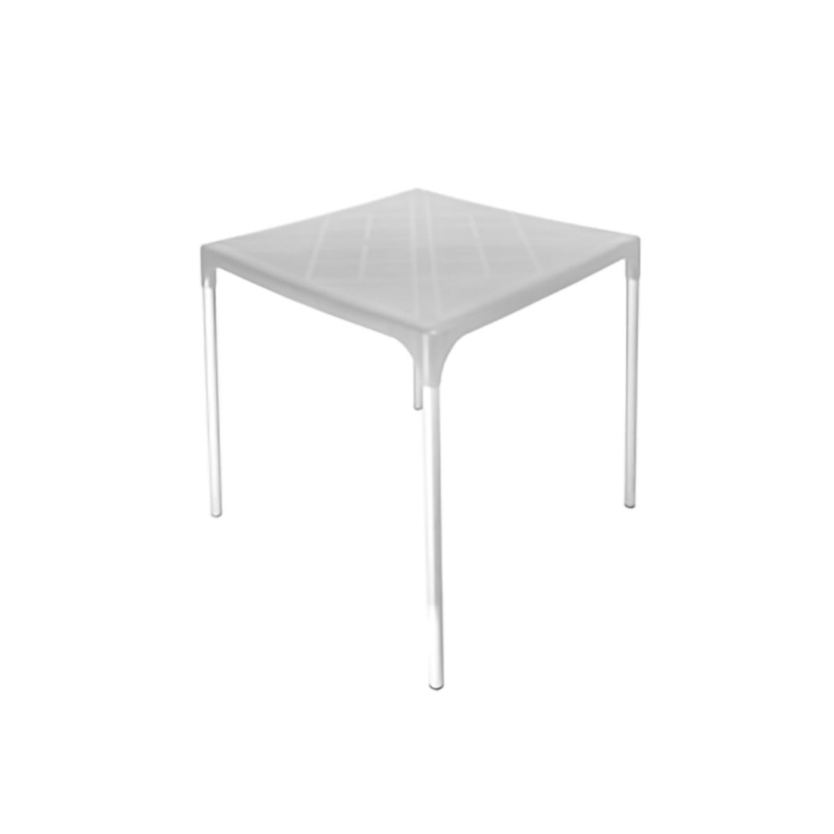 DVP - Mesa Plástica Exterior 75x70x70cm Blanco DVP