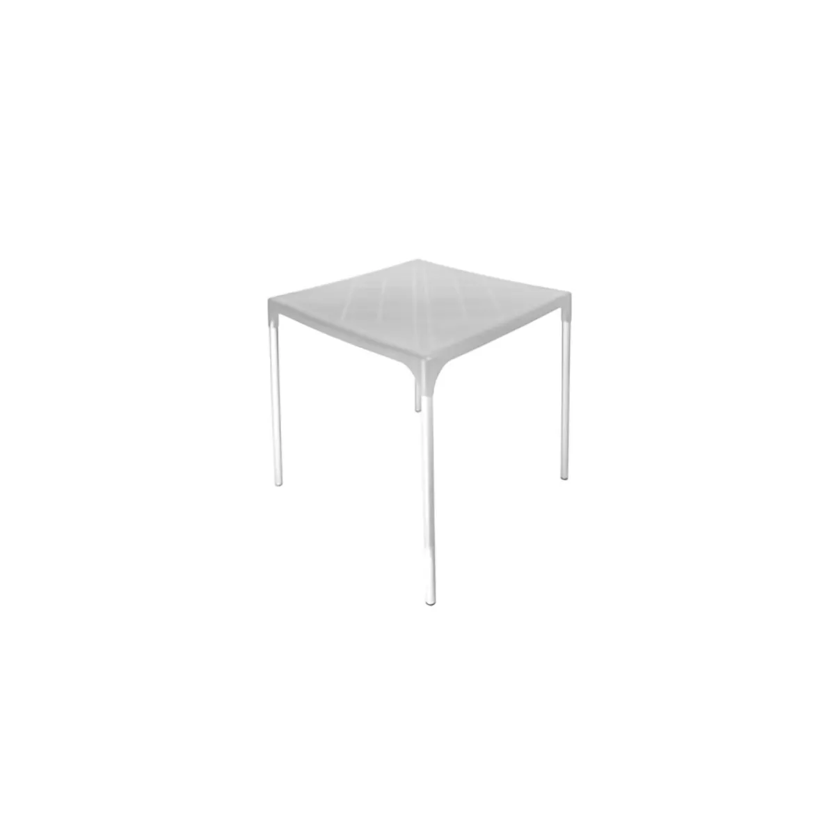 DVP - Mesa Plástica Exterior 75x70x70cm Blanco DVP