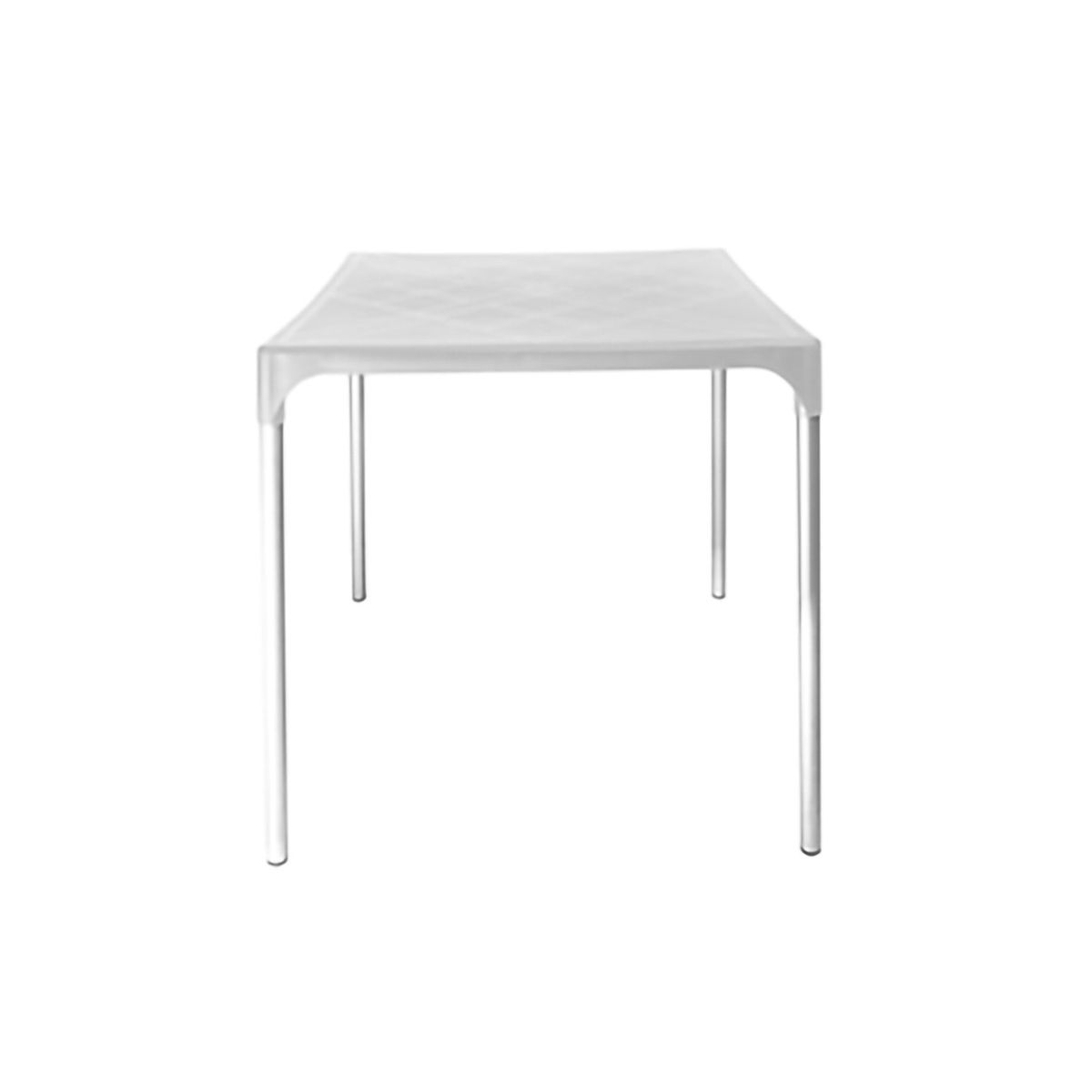 DVP - Mesa Plástica Exterior 75x70x70cm Blanco DVP