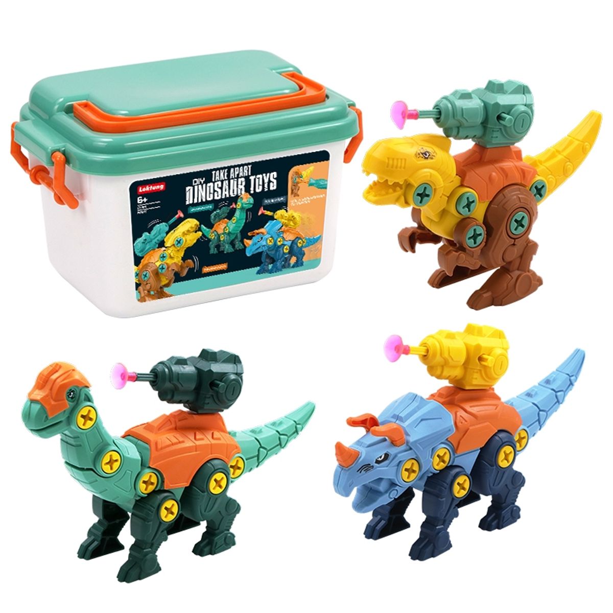 GENERICO - Set De Construcción Dinosaurios En Caja